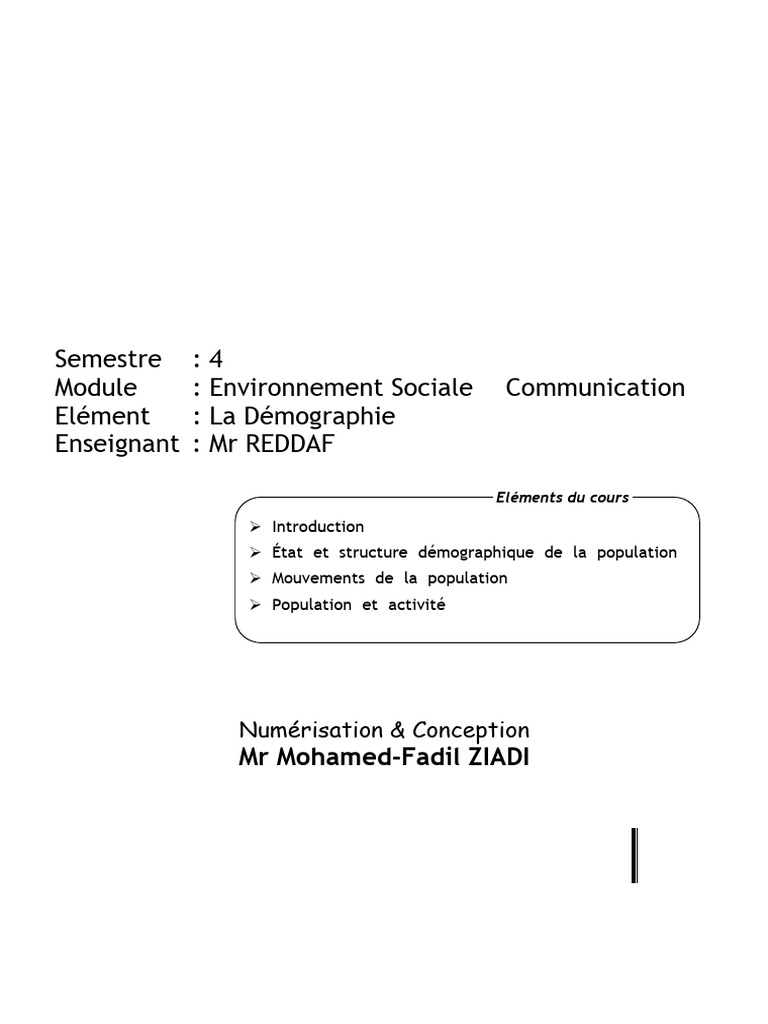 Cours Importants Population | PDF | Croissance démographique ...