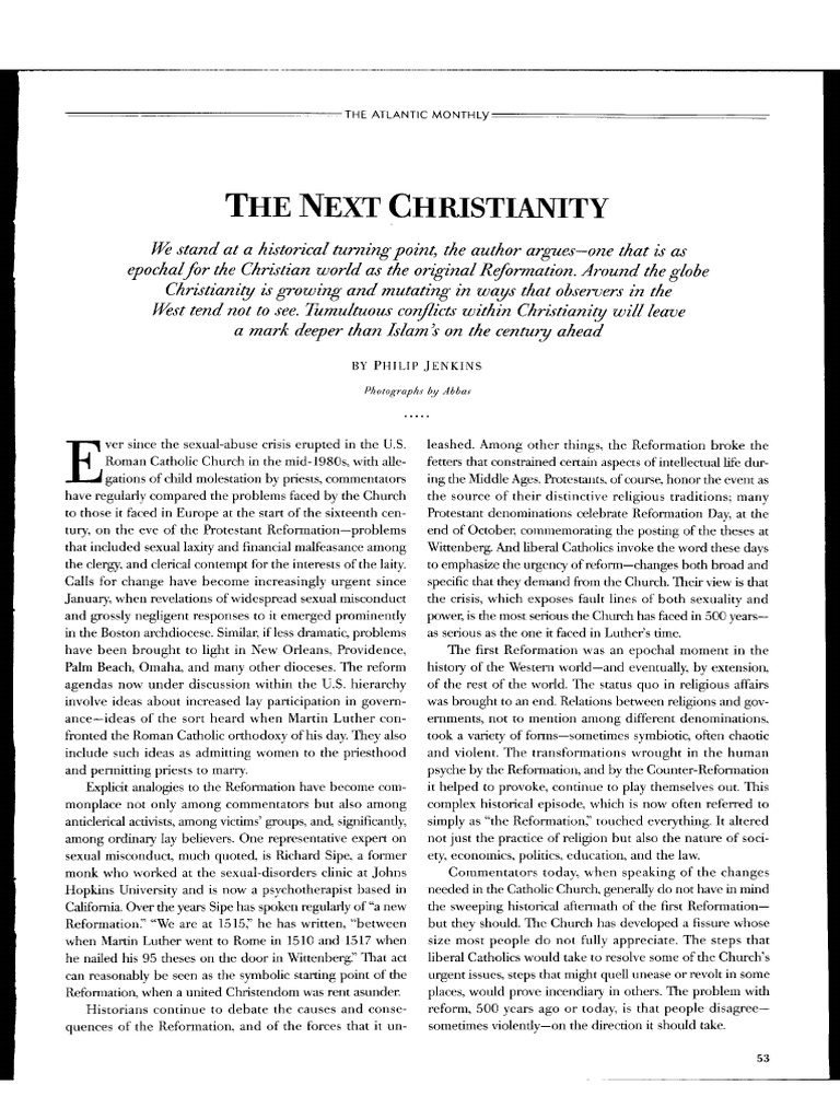 2 Jenkins Next Christianity | PDF