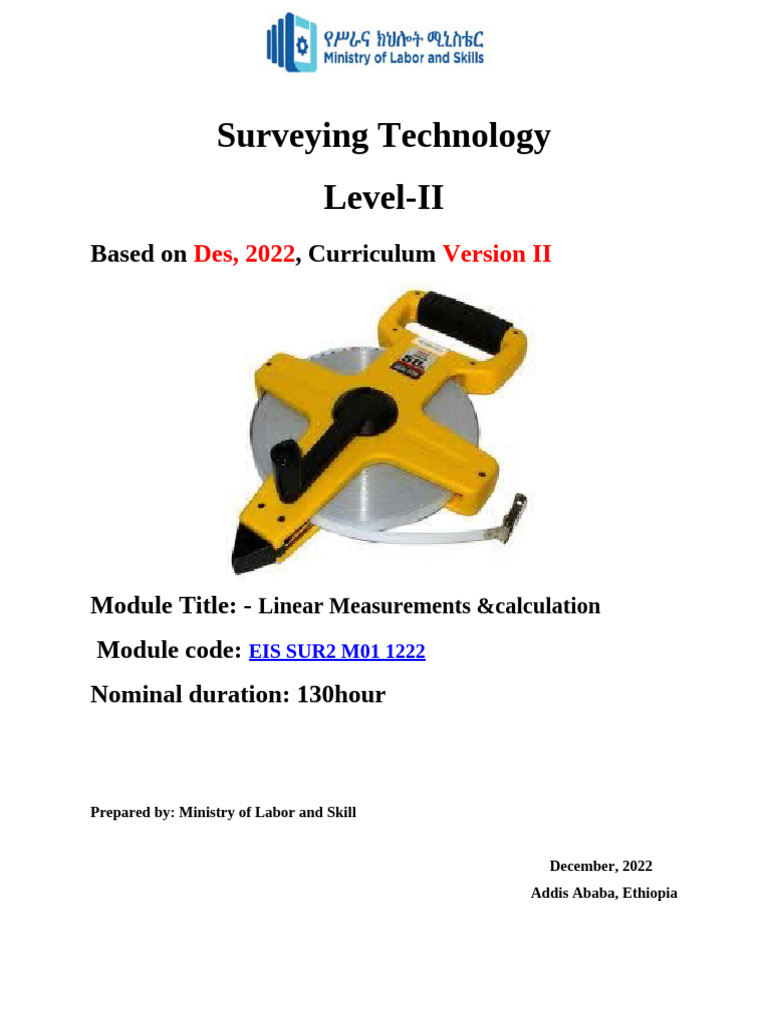 Mo1 - Linear Measurment&Calculation | PDF | Surveying