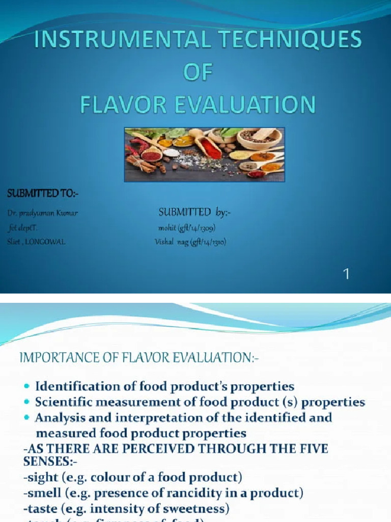 FAF Unit 4 Intsrumental Methods of Flavour Analysis | PDF