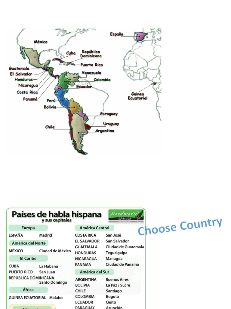 HH Countries Map and Capitals | PDF