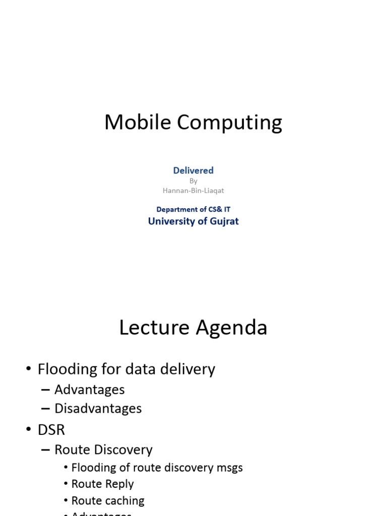 W09L01.pptx Mobile Computing Mobile Computing | PDF | Computer ...