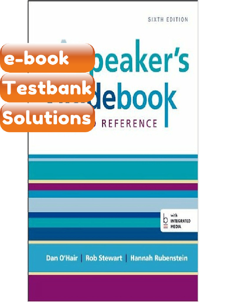 Testbank - A Speakers Guidebook Text and Reference 6th Edition | PDF ...