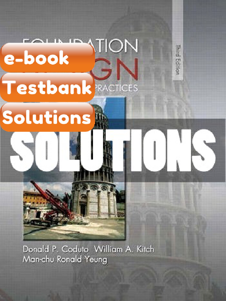 Testbank - Foundation Design Principles and Practices 3 Ed Coduto | PDF ...