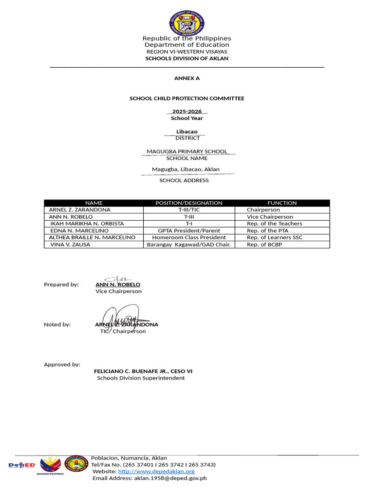 LRPChild Protection Committee | PDF