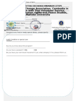 Thai Application Form 2ndCTEP - 2012