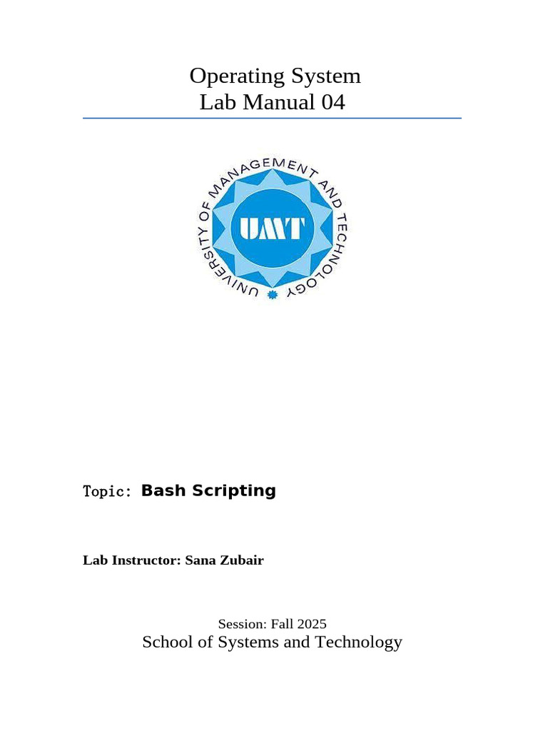 04 - How To Write Bash Scripts | PDF