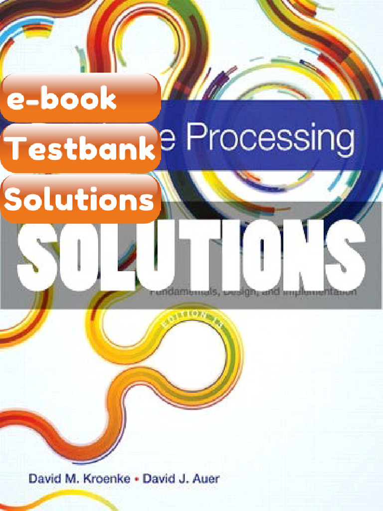 eBook & Testbank Database Processing Fundamentals Design and ...