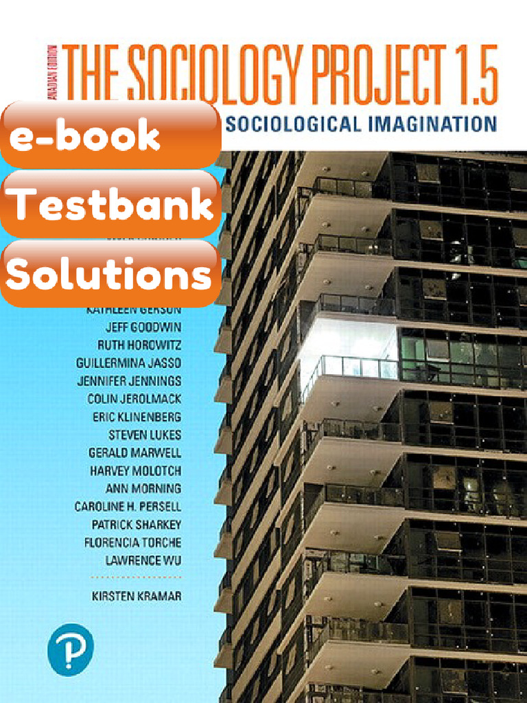 eBook &amp; Testbank the Sociology Project 15 Introducing the Sociological Imagination Updated First ...
