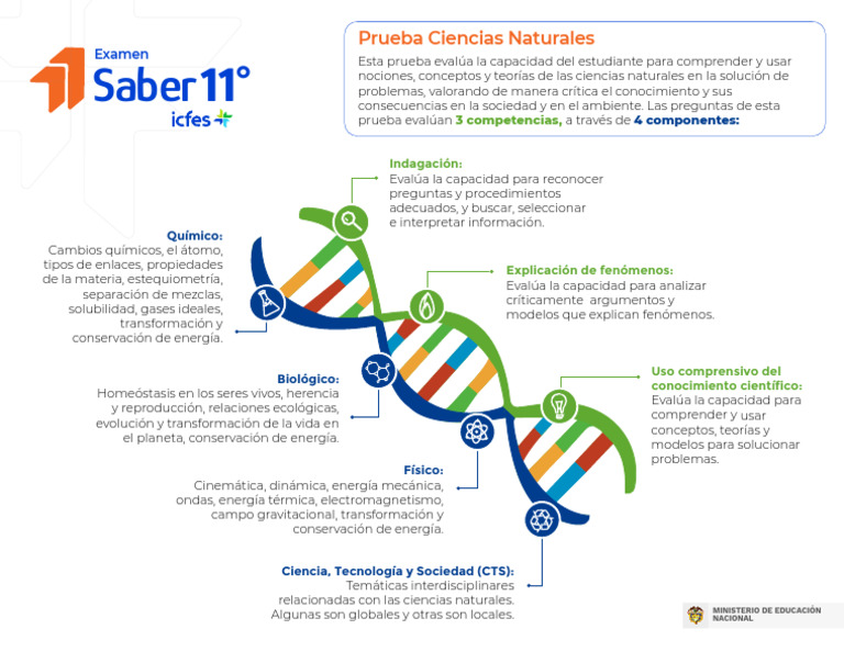 Infografía Ciencias Naturales Saber 11.º | PDF | Química | Science