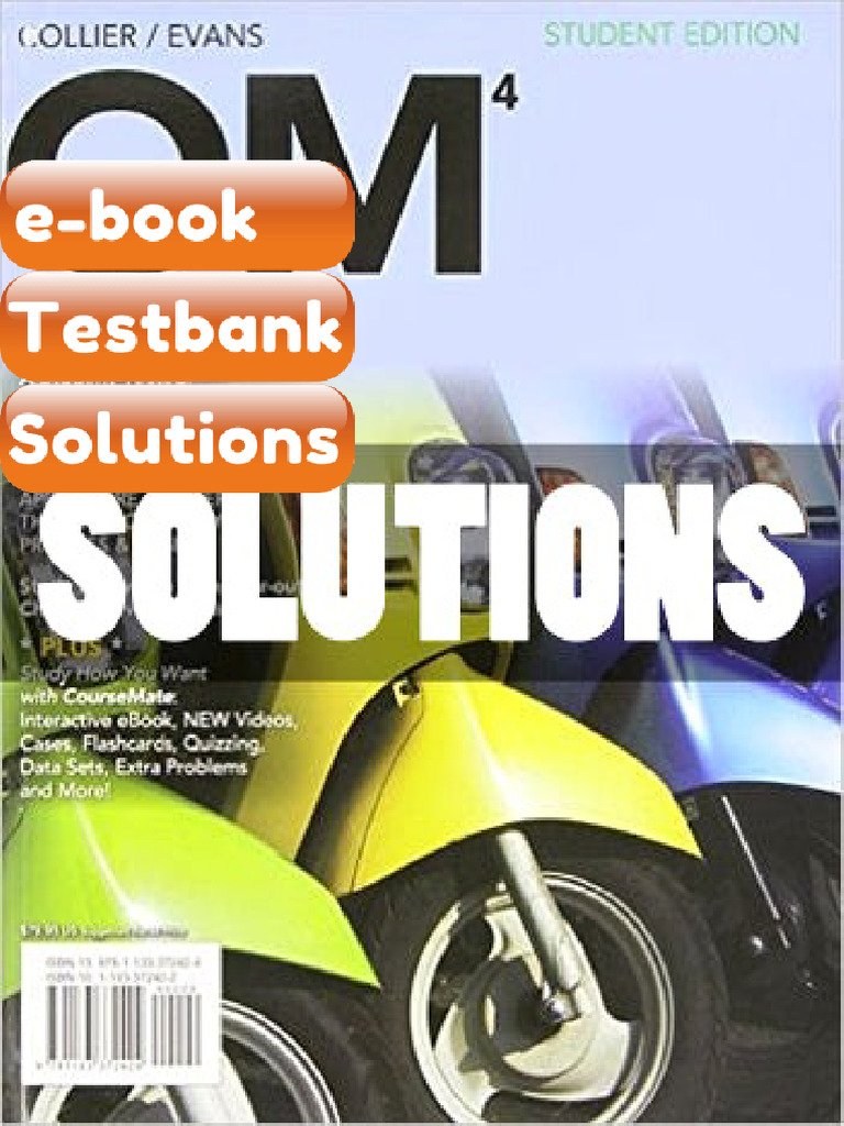Testbank - OM 4 4 Ed Collier | PDF | Subscription Business Model ...
