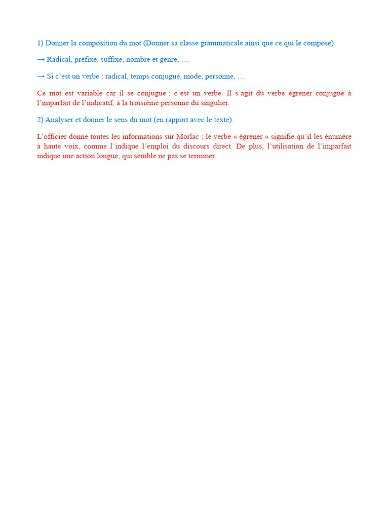Leçon Classes Grammaticales | PDF