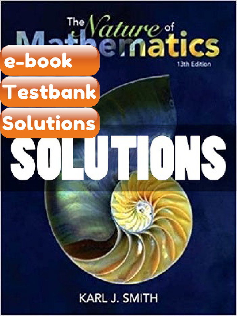 Testbank - Nature of Mathematics 13th Ed Smith | PDF | Subscription ...