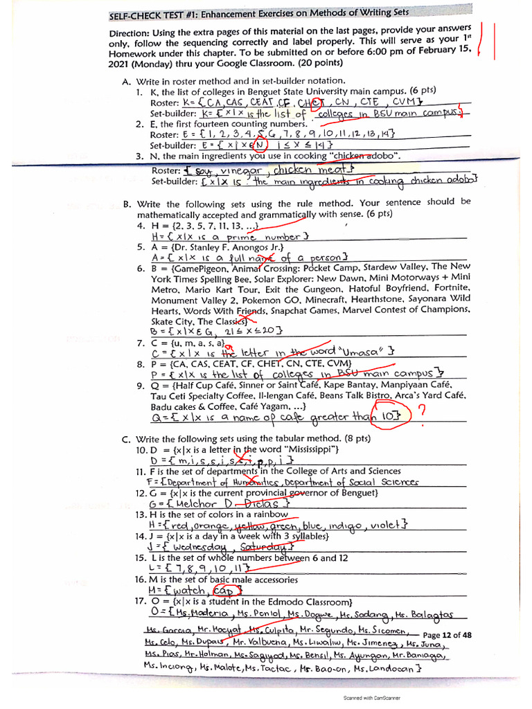Self-Check Test 1 | PDF