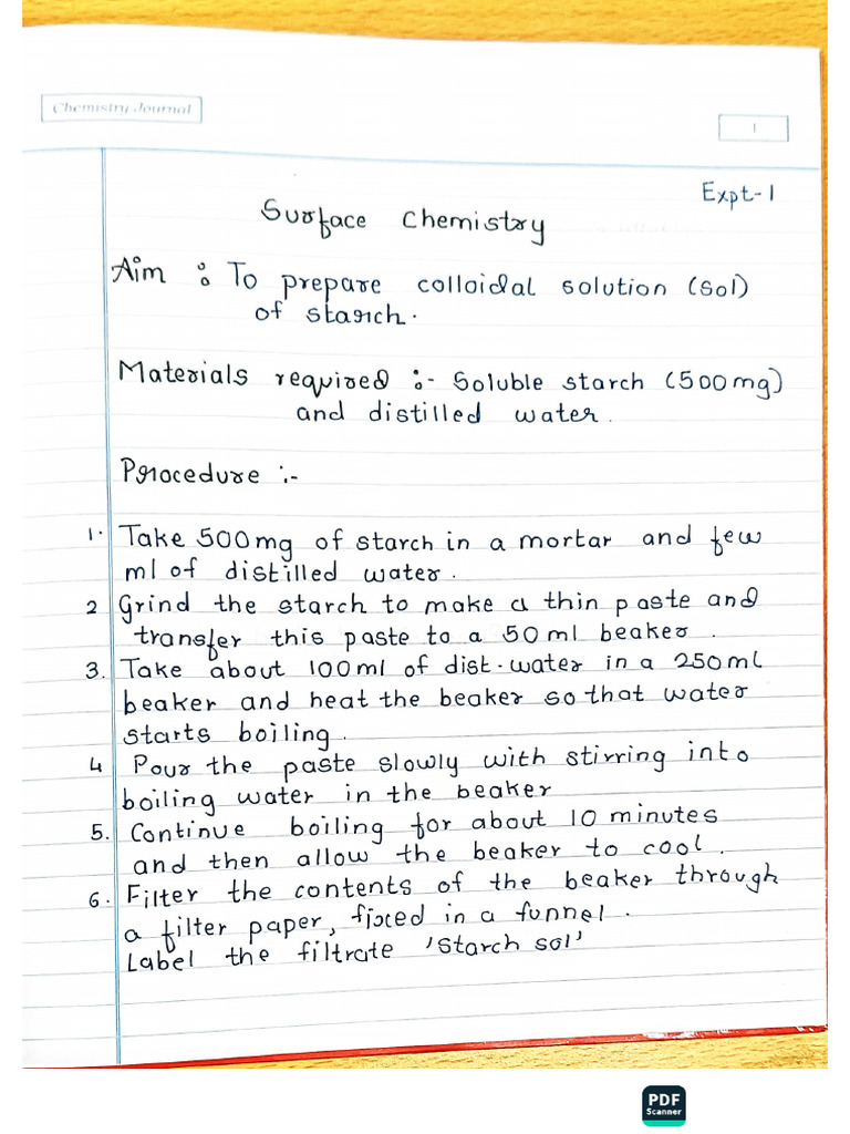 Chemistry Journal CBSE | PDF