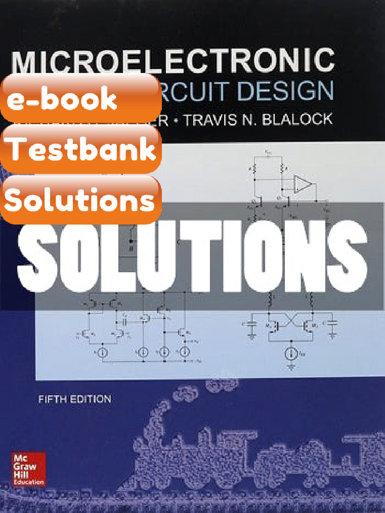 Testbank - Microelectronic Circuit Design 5 Ed Jaeger | PDF