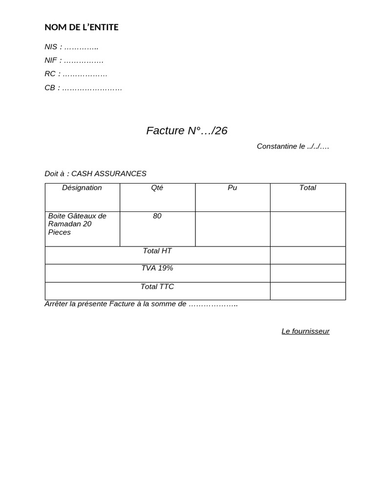 Facture Proformat | PDF