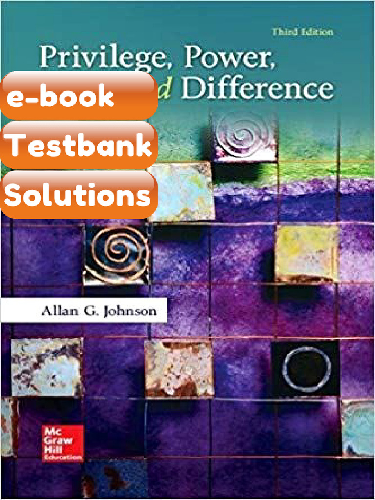 Ebook & Testbank Privilege Power and Difference 3rd Edition | PDF ...