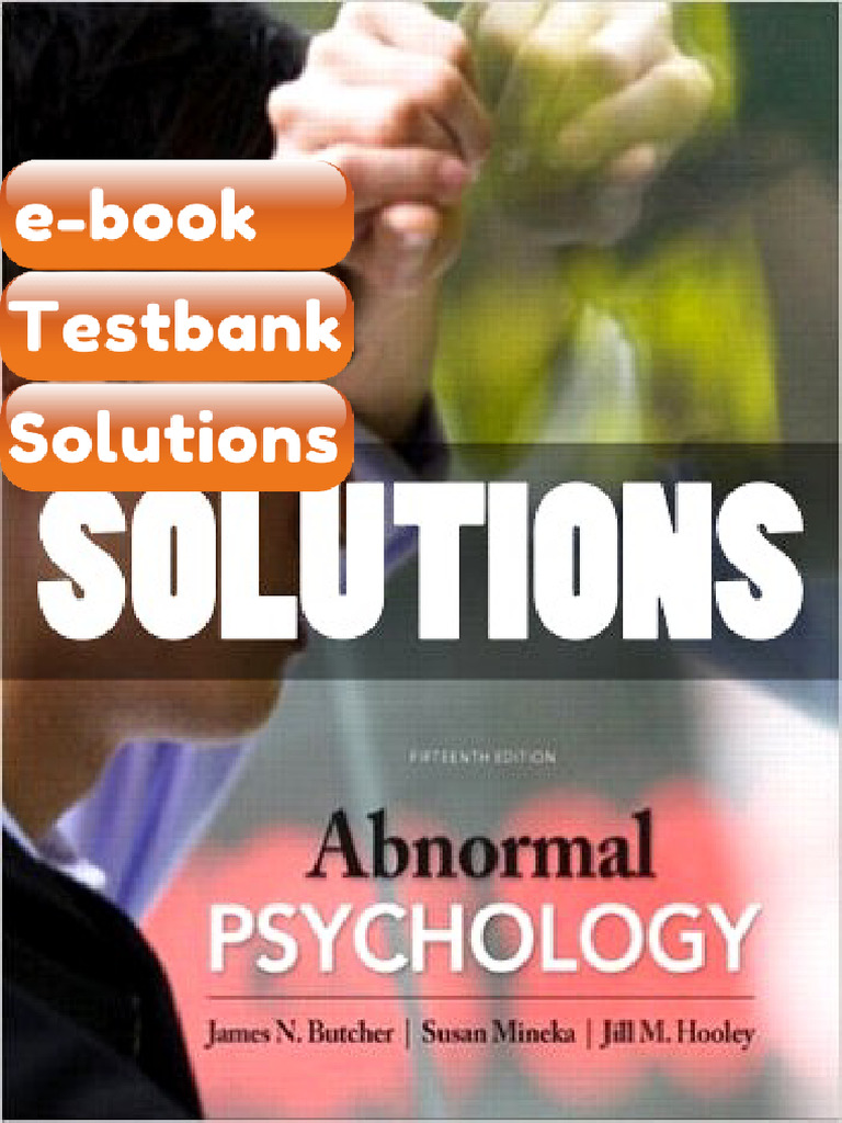 Testbank - Solutions Abnormal Psychology Plus NEW MyPsychLab 15 Ed ...
