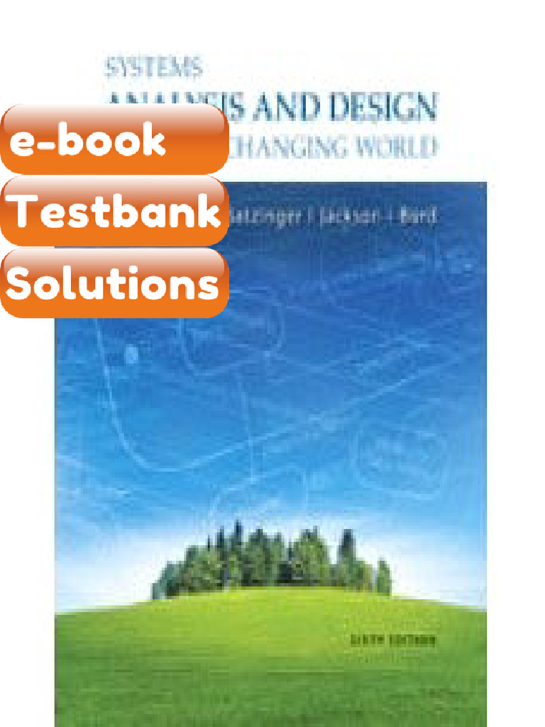 Testbank - Systems Analysis and Design in A Changing World 6th Edition ...