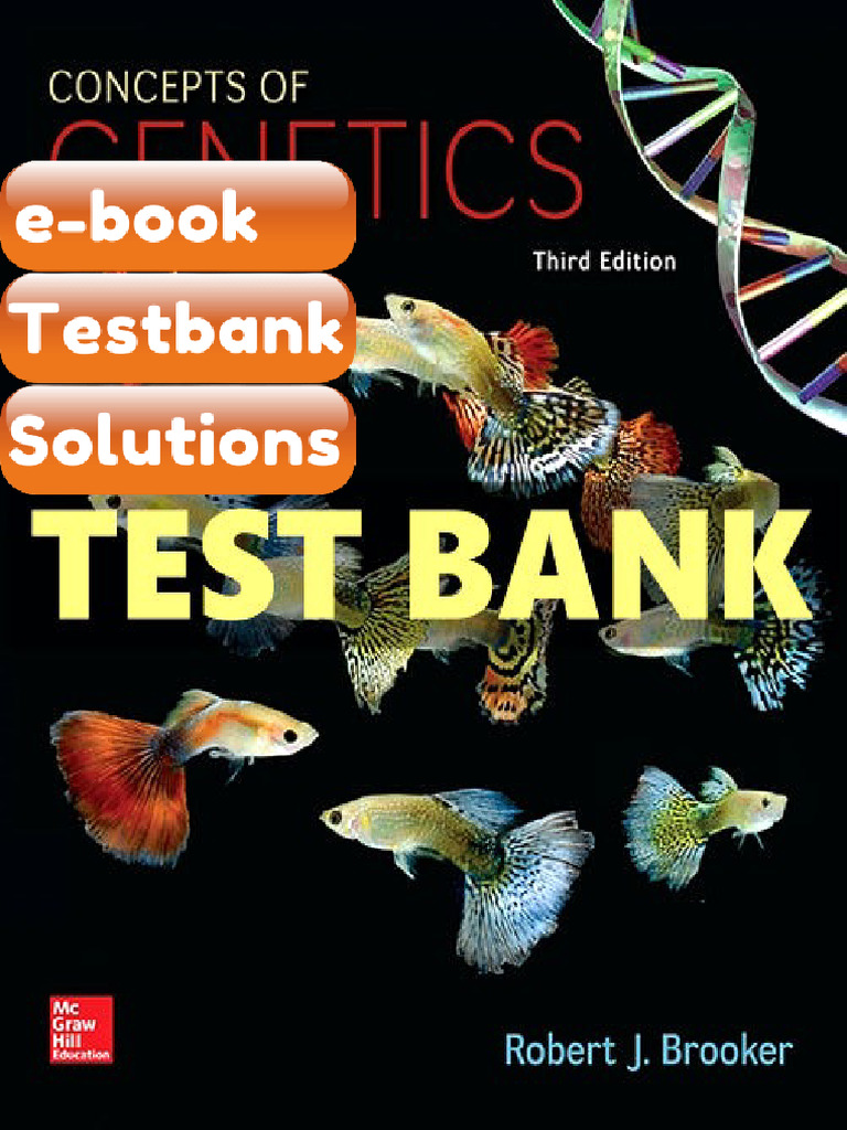 Ebook & Testbank Concepts of Genetics 3 Ed Brooker | PDF | Subscription ...