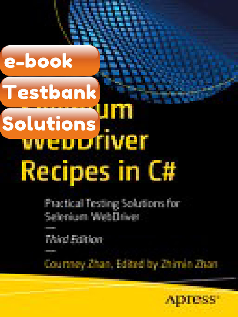 Selenium WebDriver Recipes in C Practical Testing Solutions For ...