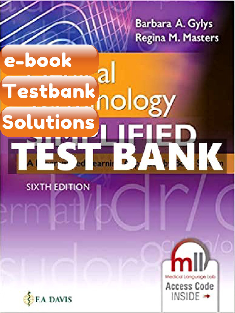 Ebook & Testbank Medical Terminology Simplified 6th Edition Gylys | PDF ...
