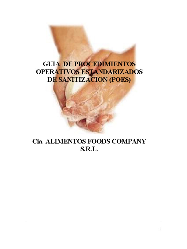 GUIA POES | Calidad (comercial) | Alimentos