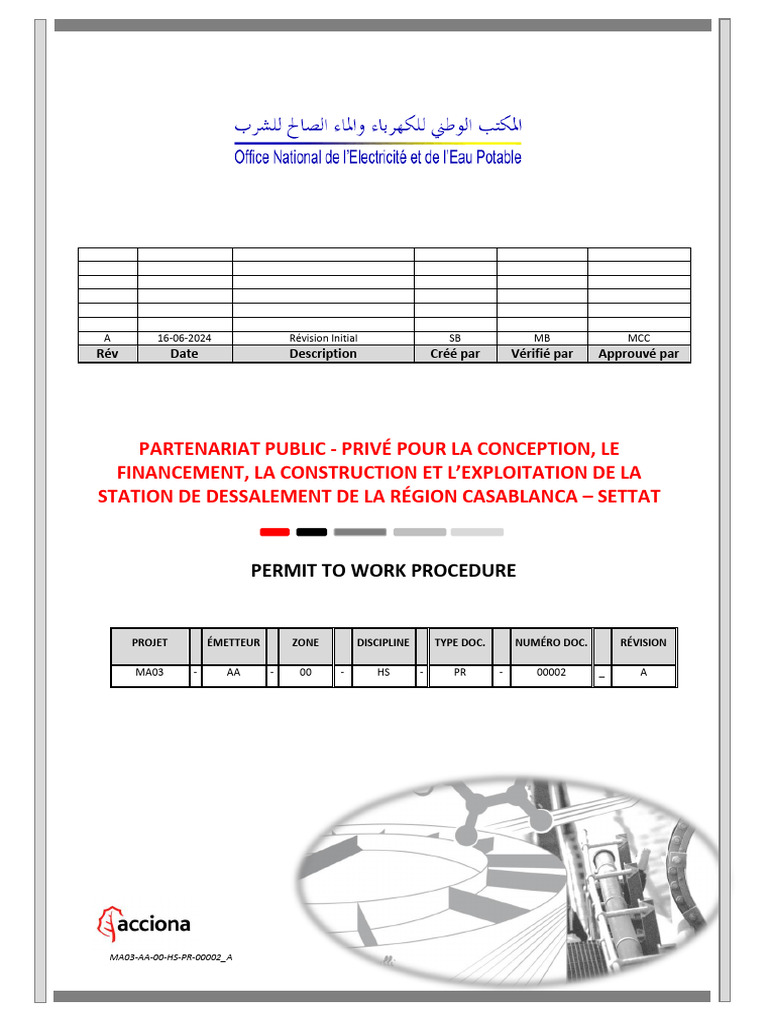 MA03-AA-00-HS-PR-00002_A PTW PROCEDURE | PDF | Occupational Safety And ...