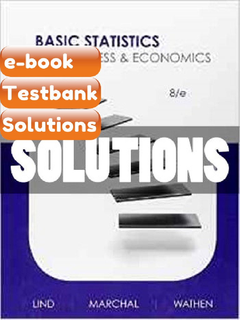 Ebook & Testbank Basic Statistics For Business and Economics 8 Ed Lind ...