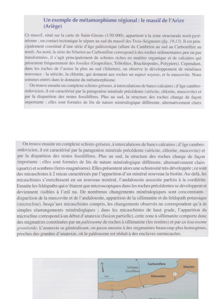 Metamorph I Que | PDF | Roche | Pétrologie