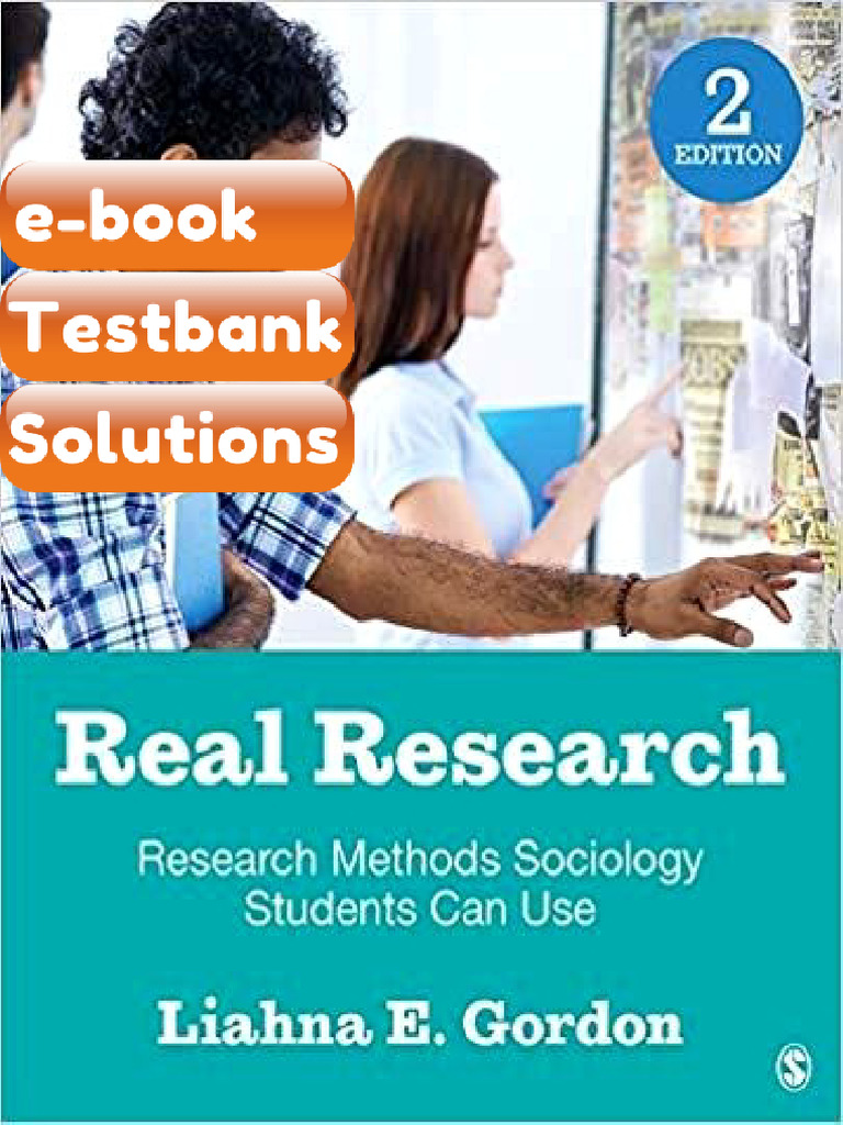 eBook & Testbank Real Research Research Methods Sociology Students Can ...
