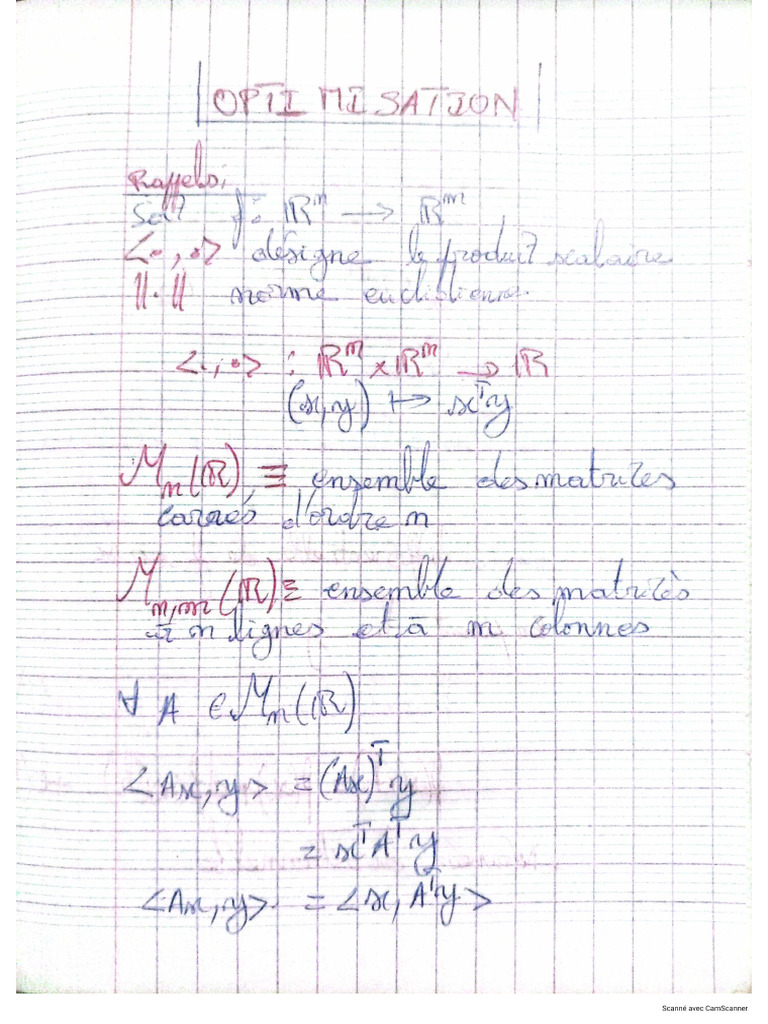 Cours D'optimisation | PDF