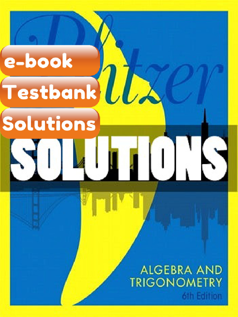 eBook & Testbank Algebra and Trigonometry 6 Ed Blitzer | PDF ...