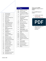 InfoType Index