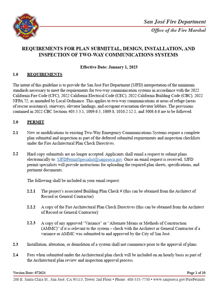 Two Way Comms System Eng Ada 091225 | PDF | Electrical Wiring ...