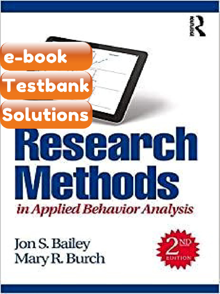 Ebook & Testbank Research Methods in Applied Behavior Analysis | PDF ...