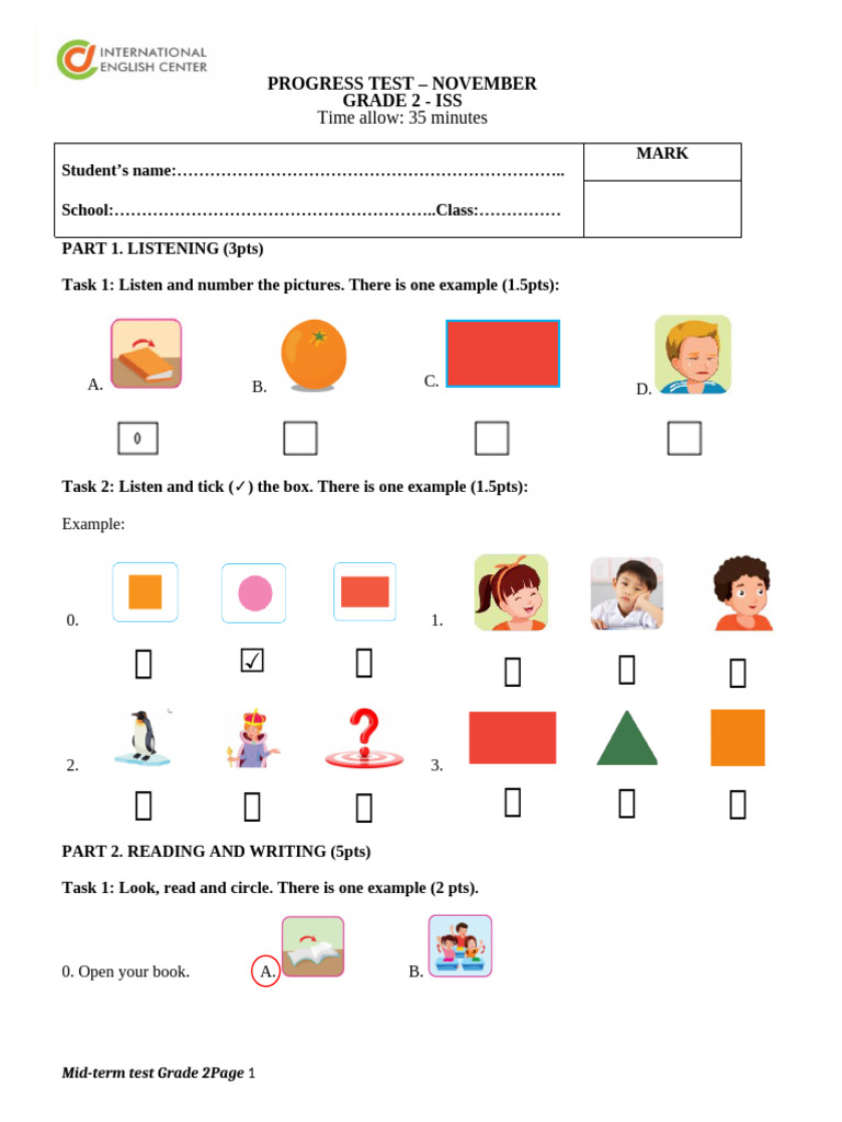 GRADE 2 ISS | PDF