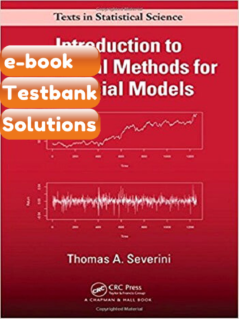 Introduction to Statistical Methods for Financial Models 1st Severini ...