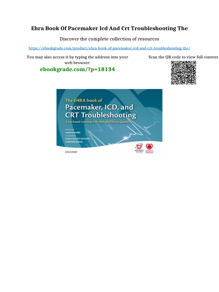 EHRA Book of Pacemaker ICD and CRT Troubleshooting The Full | PDF ...
