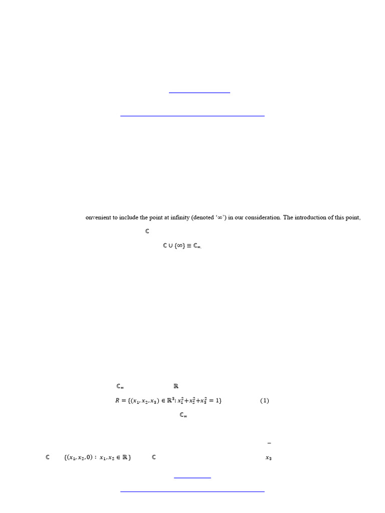 Extended Complex Plane and Riemann Sphere | PDF | Sphere | Infinity