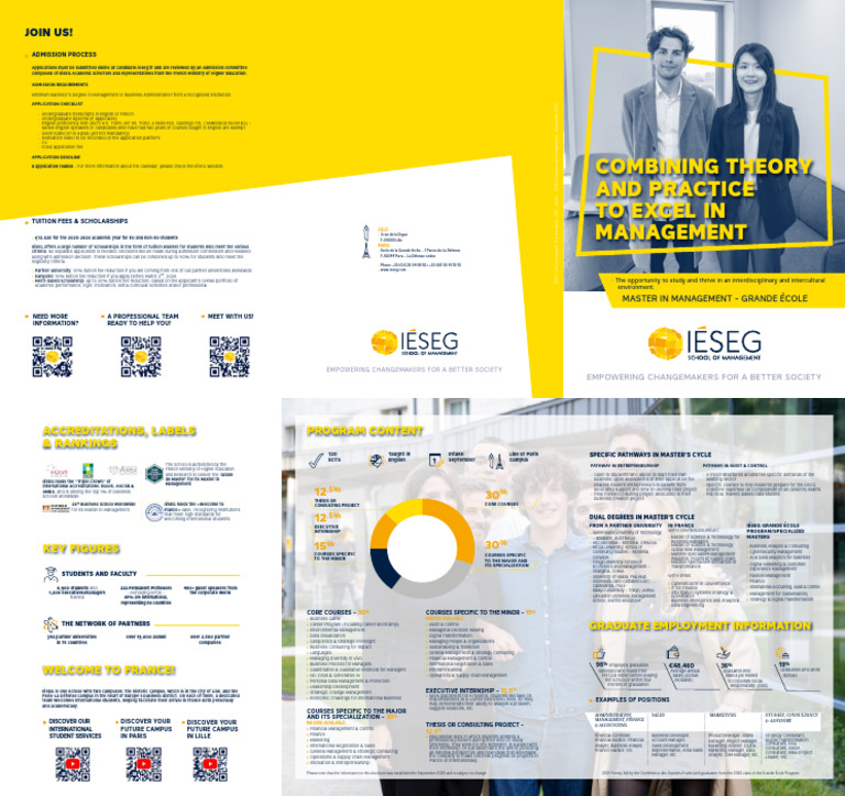 IESEG BrochureFairs MasterManagement en | PDF | Business
