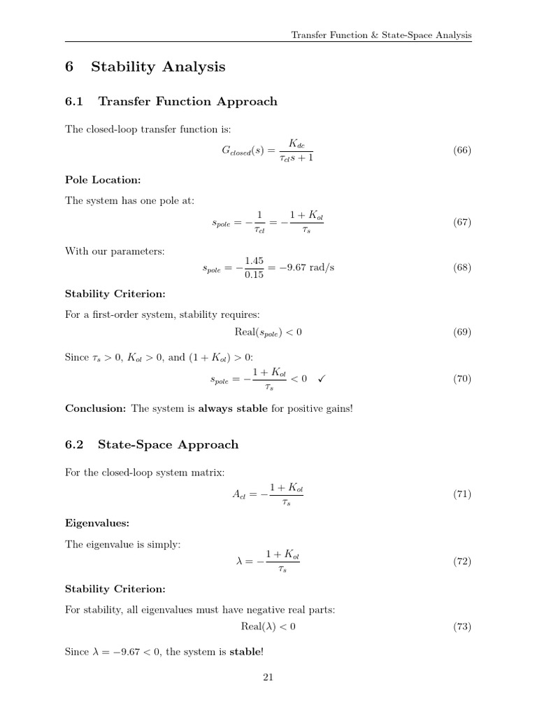 Transfer Function Analysis 4 | PDF | Control Theory | Applied Mathematics