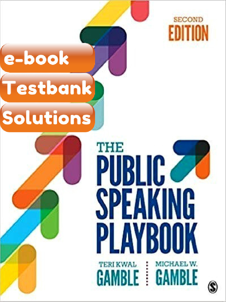 Testbank - The Public Speaking Playbook 2nd Edition | PDF | Subscription Business Model | Business