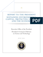 President’s Council of Advisors on Science and Technology Sustaining Environmental Capital Report July 2011