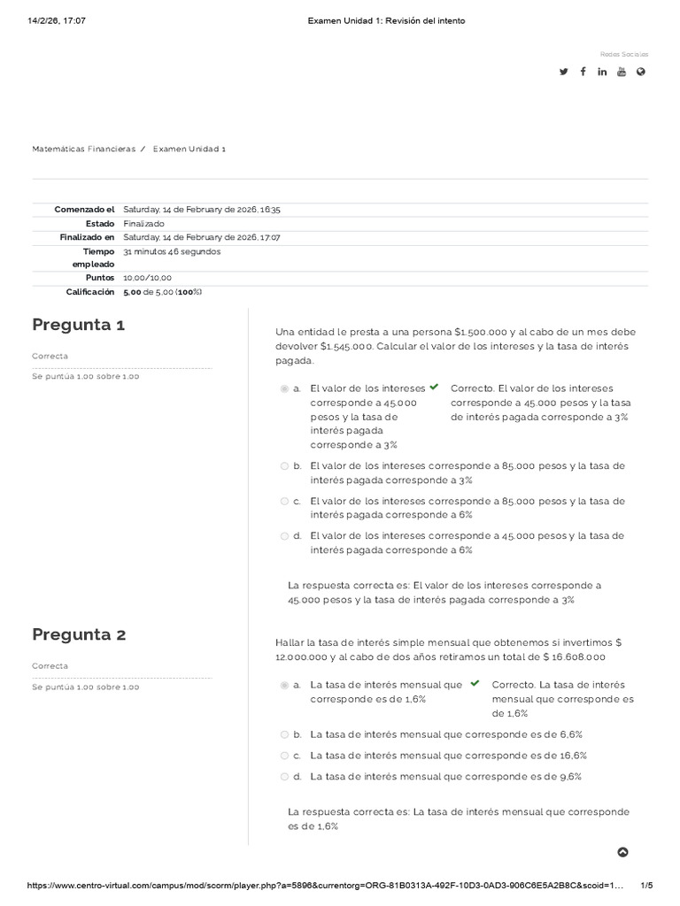 UNIDAD 1 - Interés y Tasas de Interés - Matematicas Financiera | PDF ...