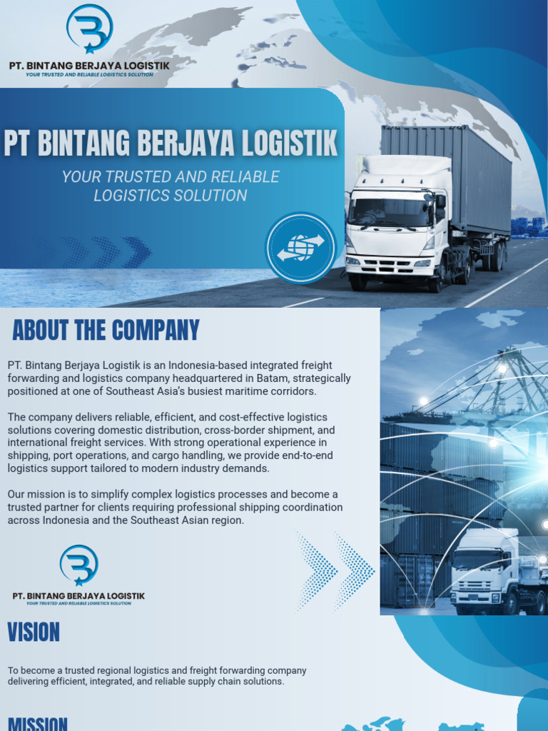 Draft Profile Company BBL | PDF | Logistics | Cargo