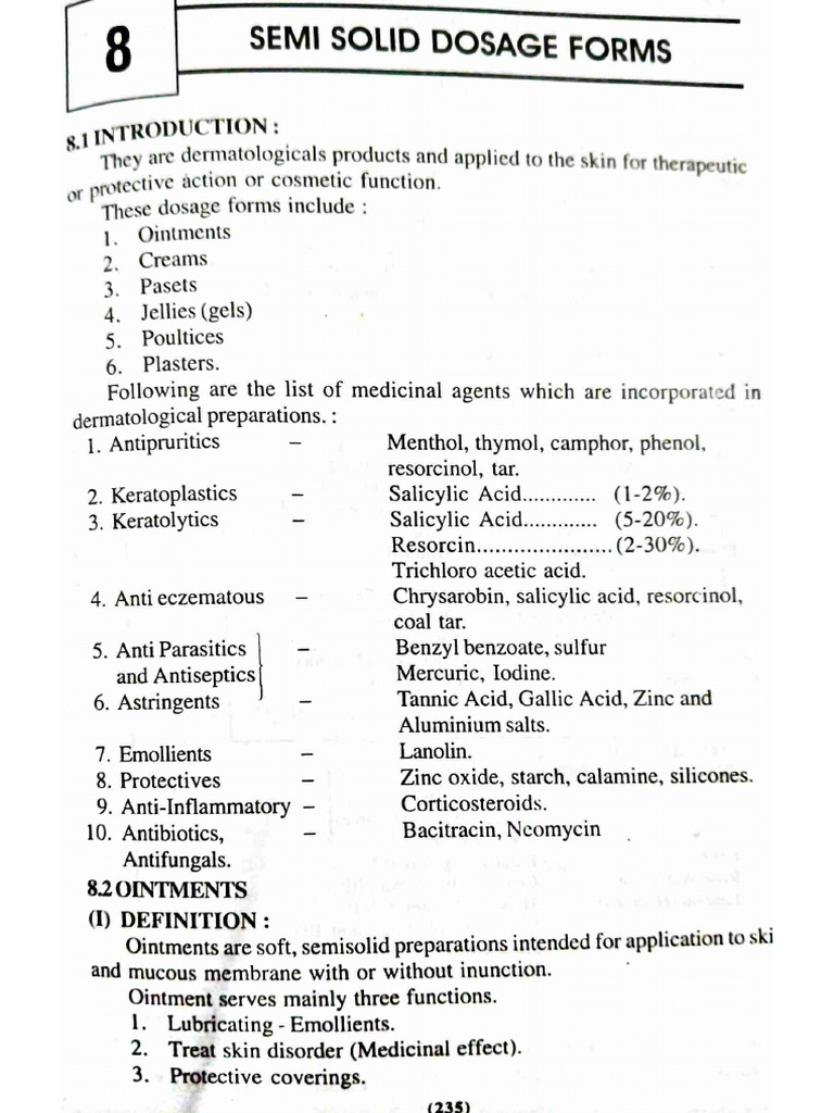 Semi Solid Dosage Forms | PDF