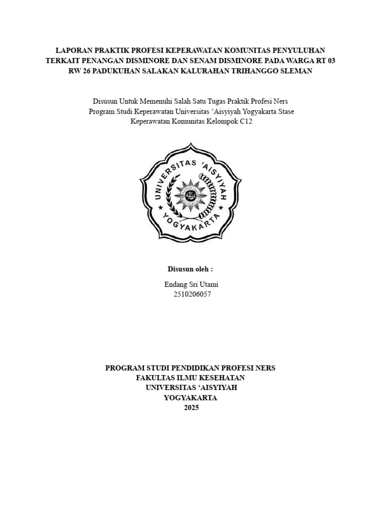 LP & Sap Endang Sri Utami | PDF