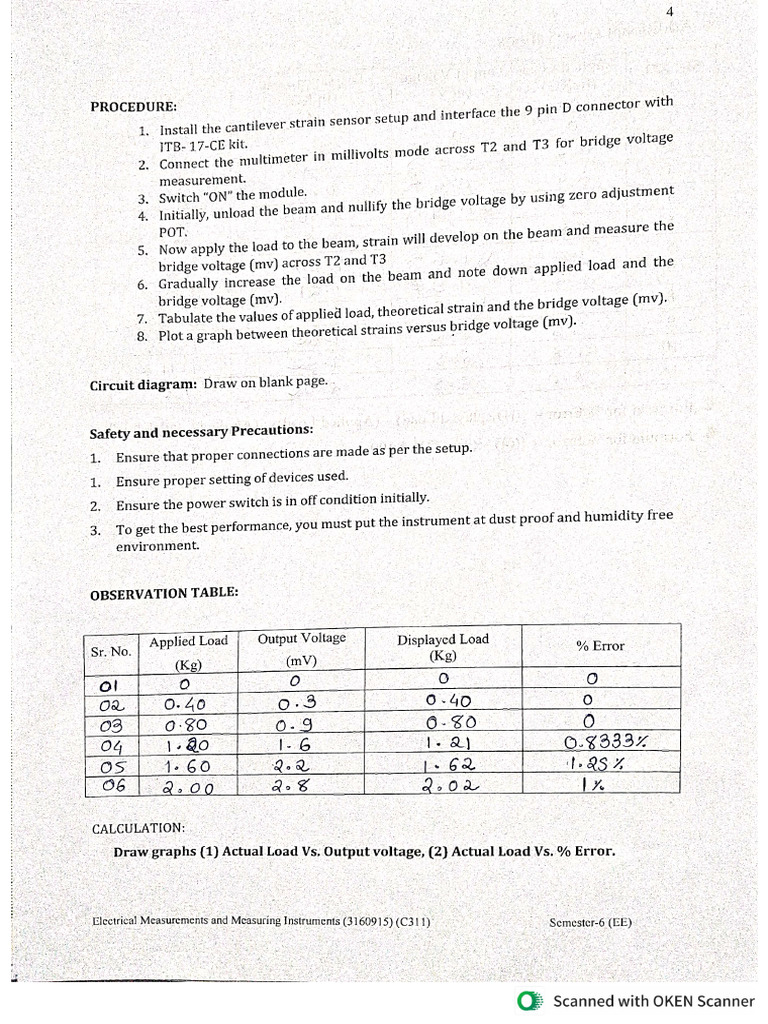 Strain Gauge | PDF